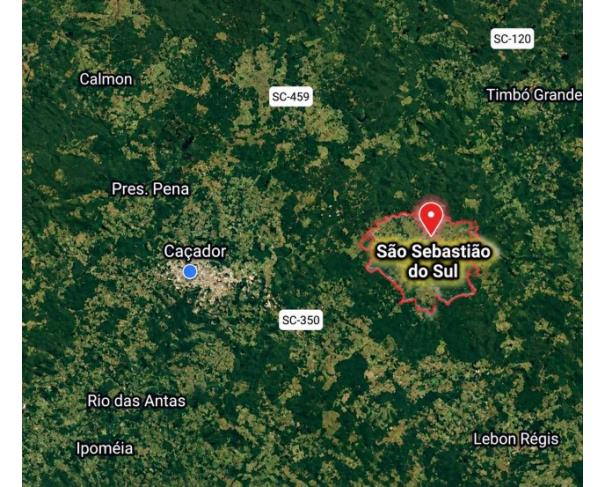 Foto de IMÓVEL RURAL | A.T.145.289,00 M² FAZ. PERDIZES GRANDE – DIS. SÃO SEBASTIÃO DO SUL EM LEBON RÉGIS/SC.