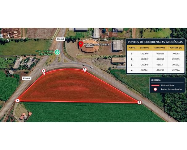 Foto de TERRENO URBANO | A.T. 24.333,00M² – ERS 463 | TAPEJARA/RS